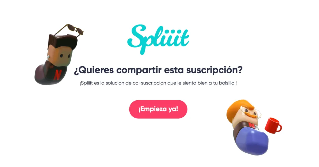 spliiit compartir suscripcion hbo