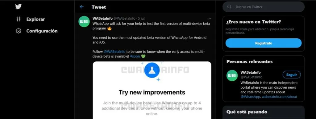 soporte multidispositivo de whatsapp
