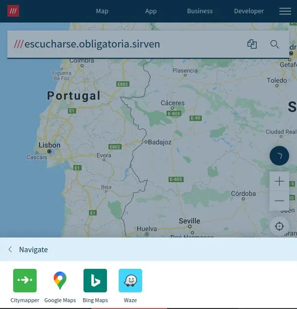 compartir ubicacion con What3Words