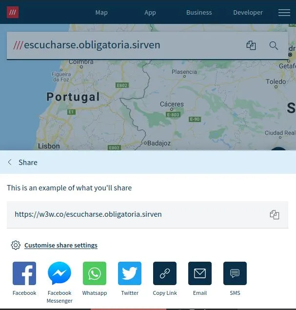 Principales características de What3Words 
