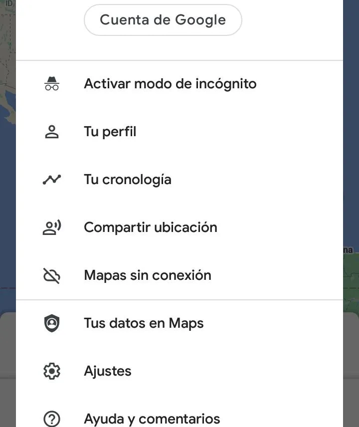 como activar el modo incognito en google maps