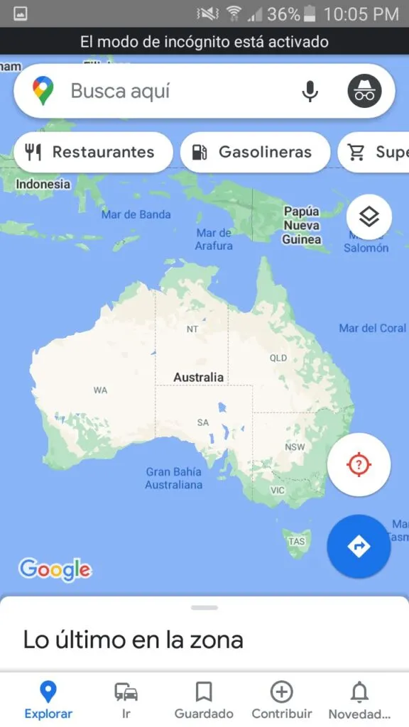 activar modo incognito de google maps paso a paso
