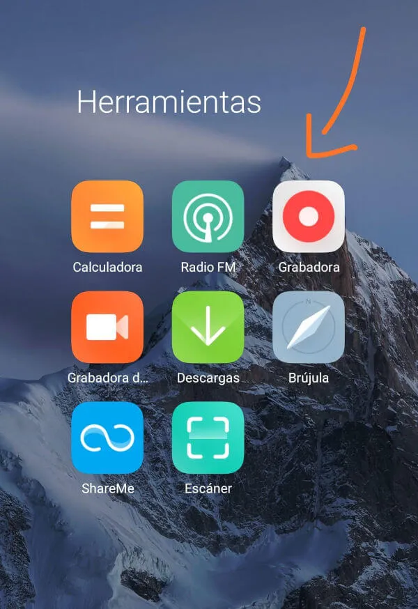 grabadora de audio xiamoi