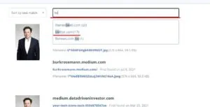 busqueda inversa por imagen filtrando sitios