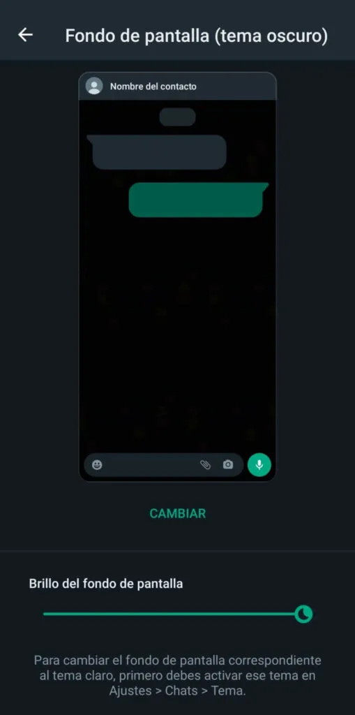 como activar el modo superoscuro de whatsapp