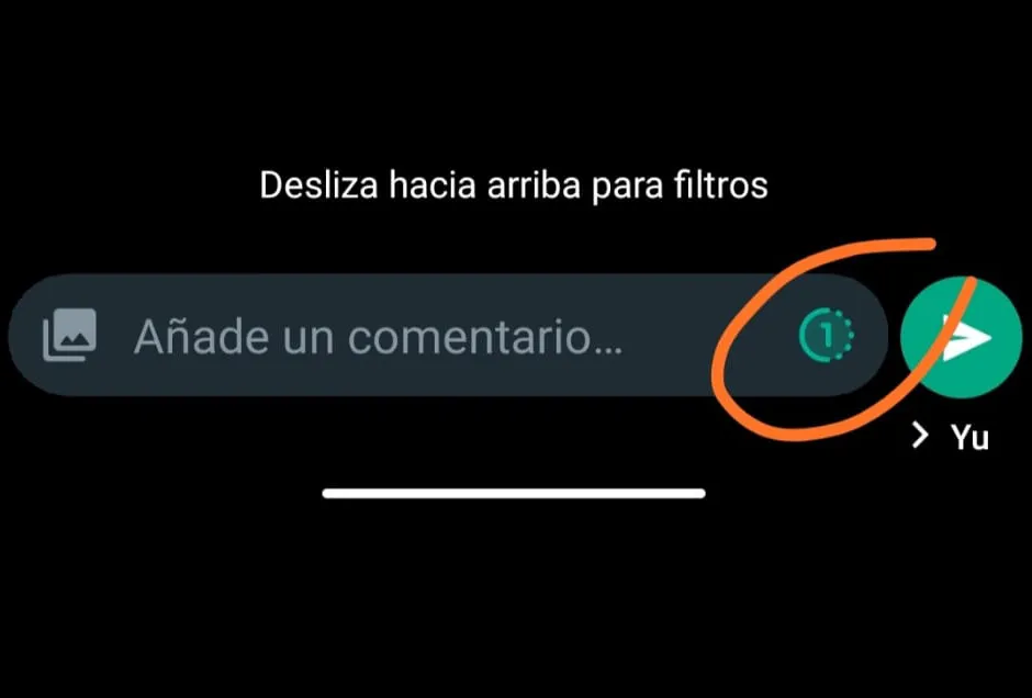 visualizacion unica whatsapp android