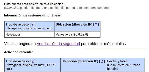 Cerrar todas las sesiones abiertas de Gmail