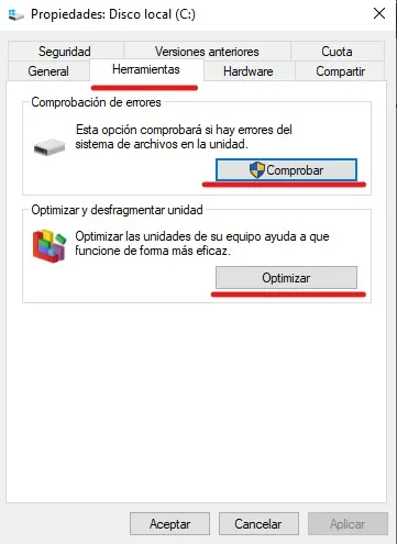 desfragmentar disco en windows