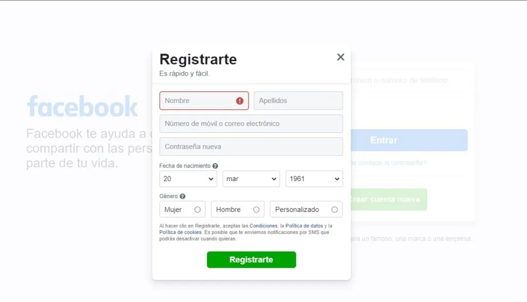 crear un perfil falso en internet es ilegal