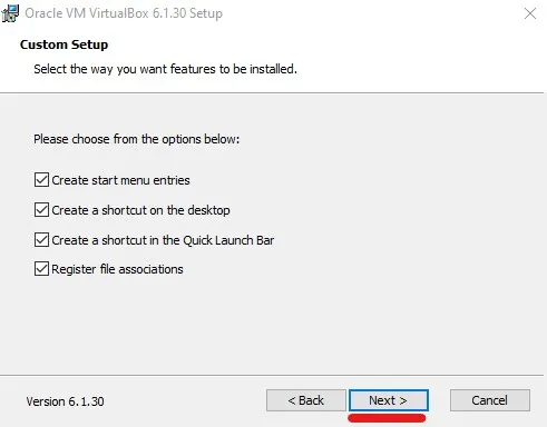 Instalador Virtual Box