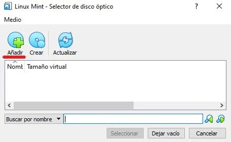ISO linux para virtual box