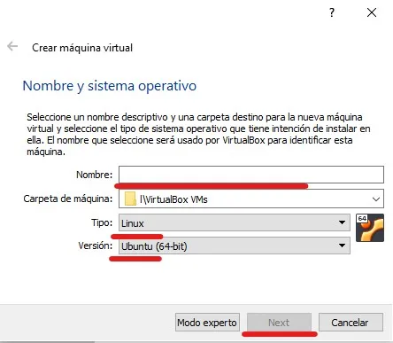 Instalar Linux en maquina virtual