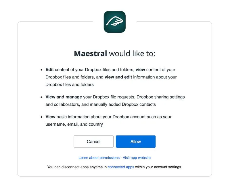 permisos de maestral