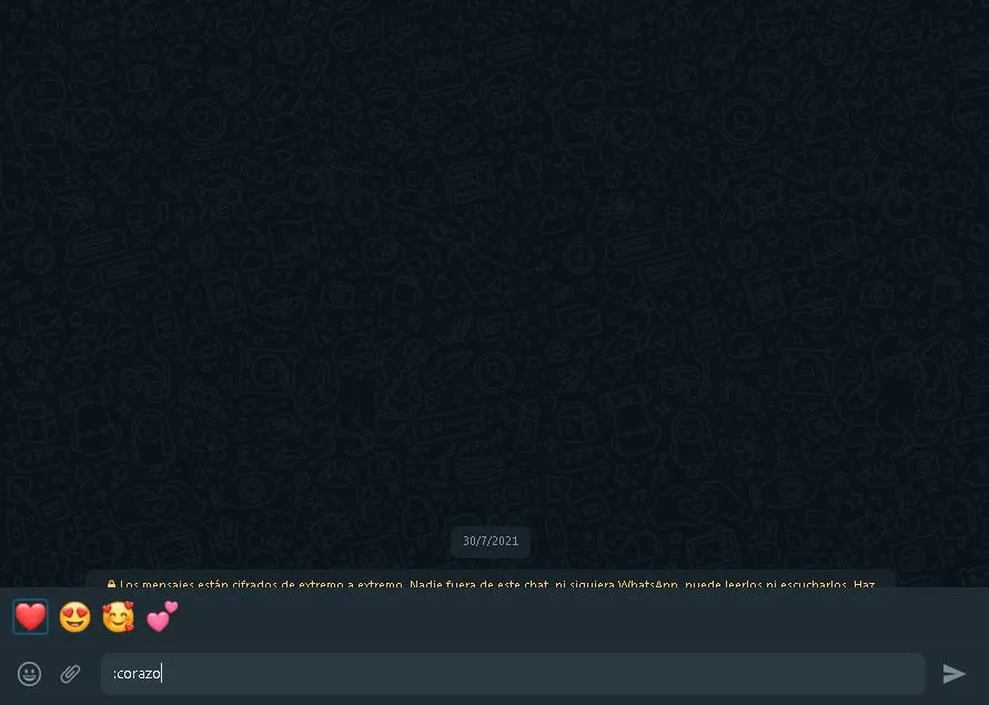 busca rapida de emojis en whatsapp web