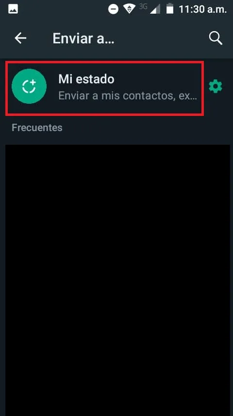 Compartir en tu estado de Whatsapp
