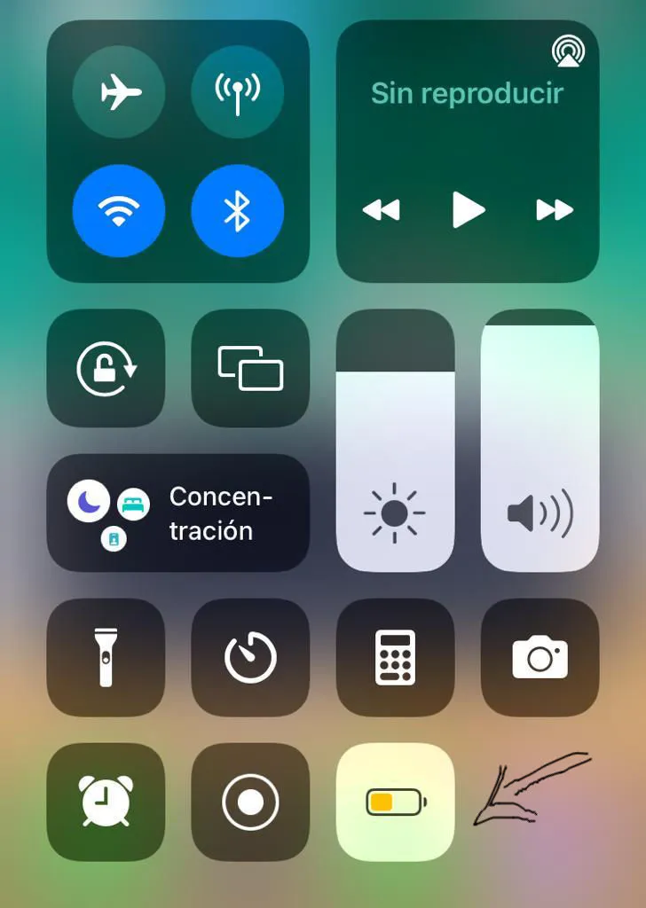 activar modo bajo consumo iphone