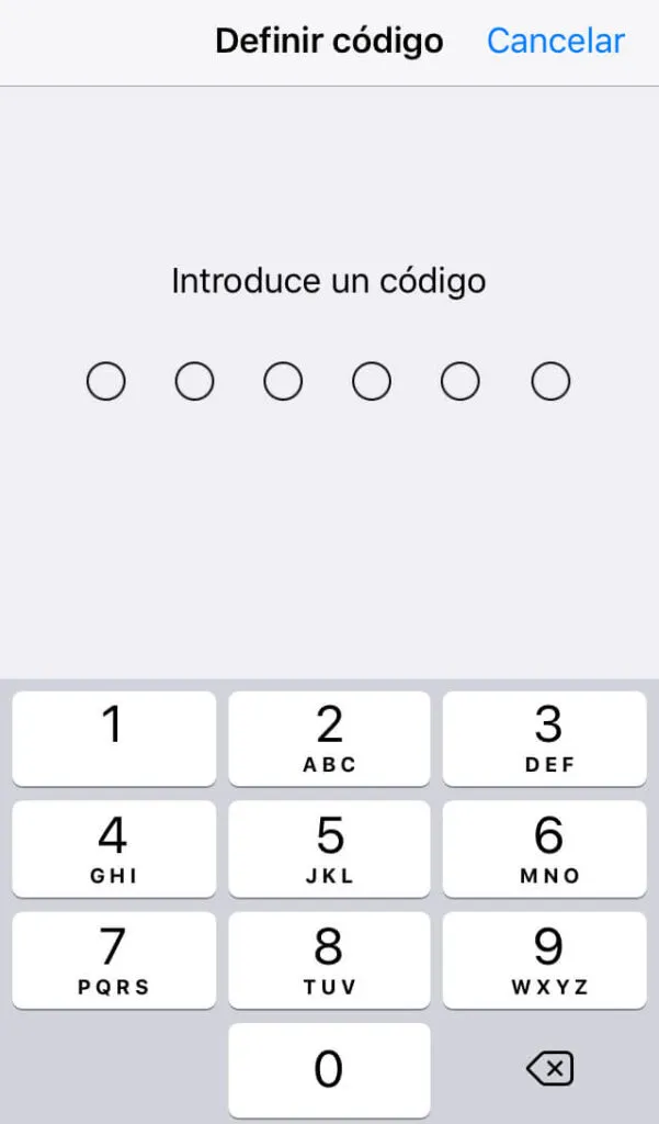 Asistente para asignar una contraseña de 6 dígitos al Acceso guiado.