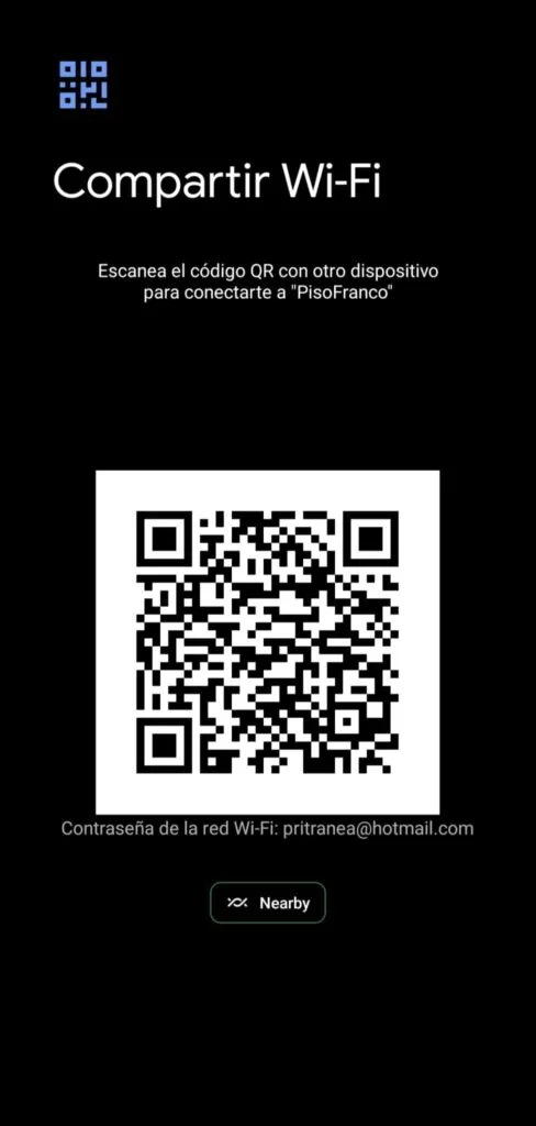 compartir wifi con un qr