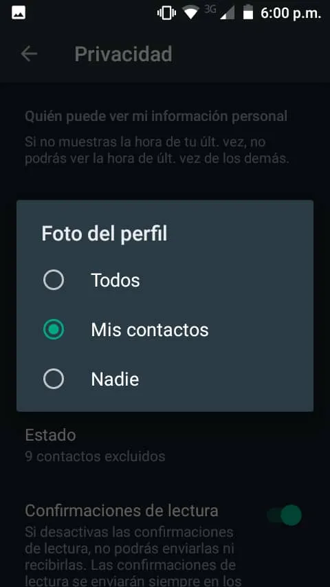 Slecciona la opción que quieras