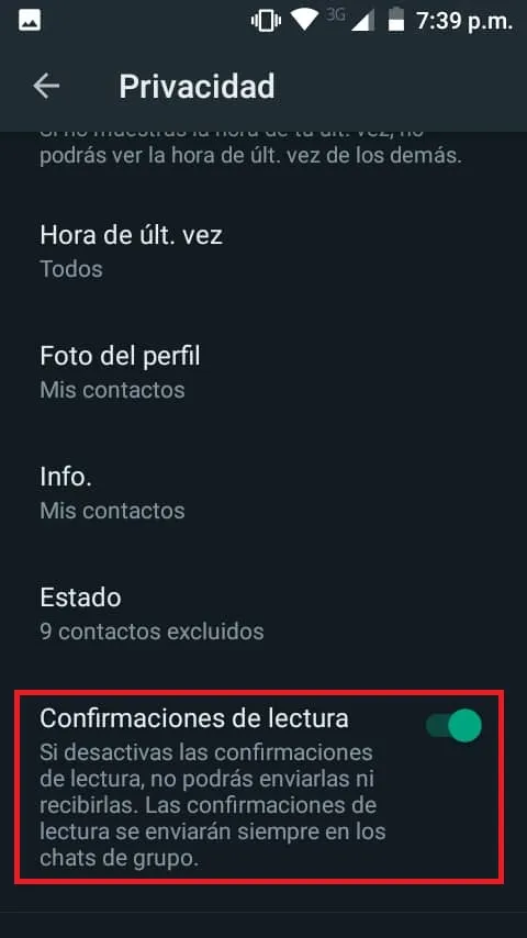 Cómo activar el “modo fantasma” en Whatsapp