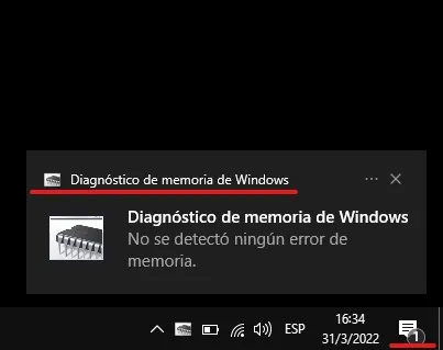 Resultados diagnóstico de RAM