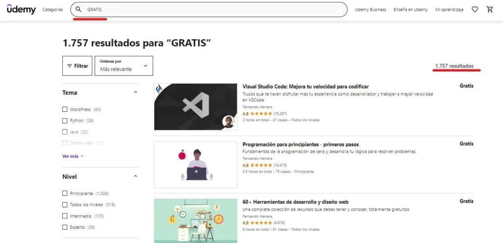 Certificaciones Udemy