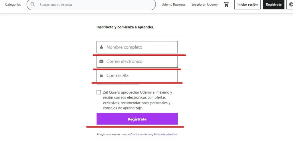 Cursos de Udemy