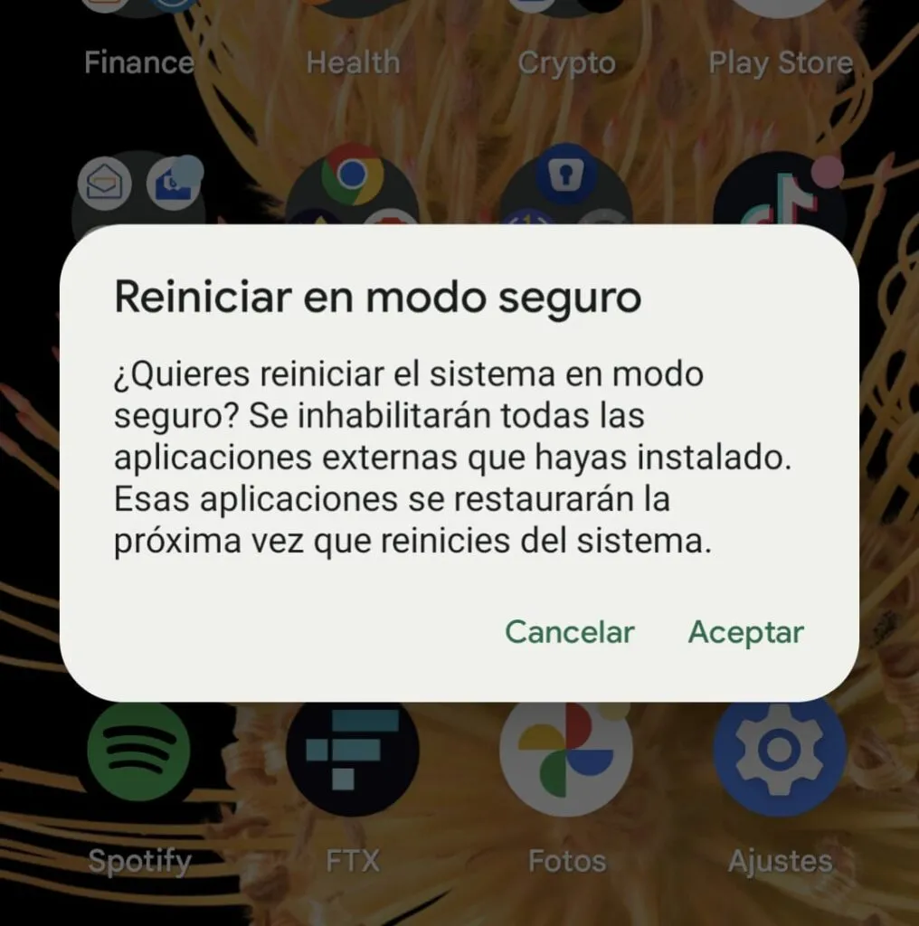 como reiniciar tu android en modo seguro