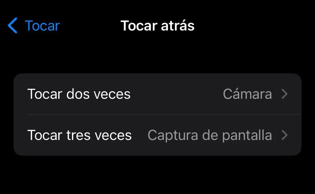 opciones boton secreto de iPhone
