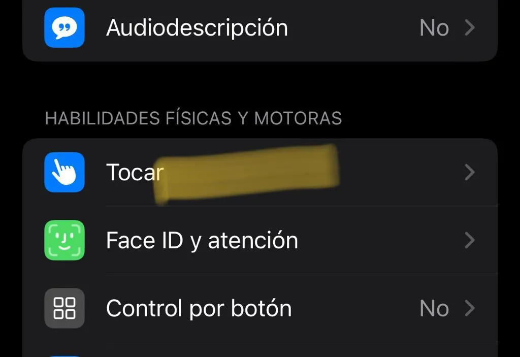 configurar back tap en ios
