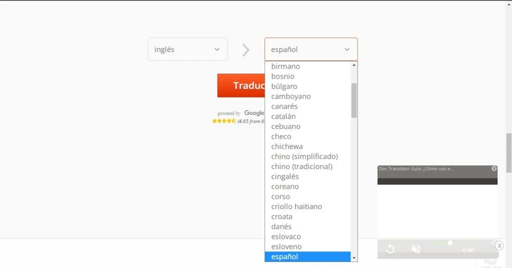 traducir pdf de inglés a español