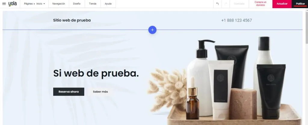 Publicar site en Yola