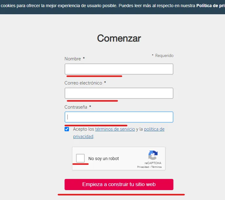 Crear una página web con Yola.