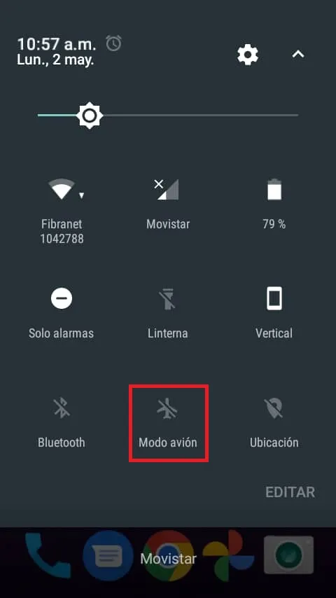 Cómo activar y desactivar el modo avión