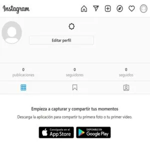Perfil de un usuario de Instagram.