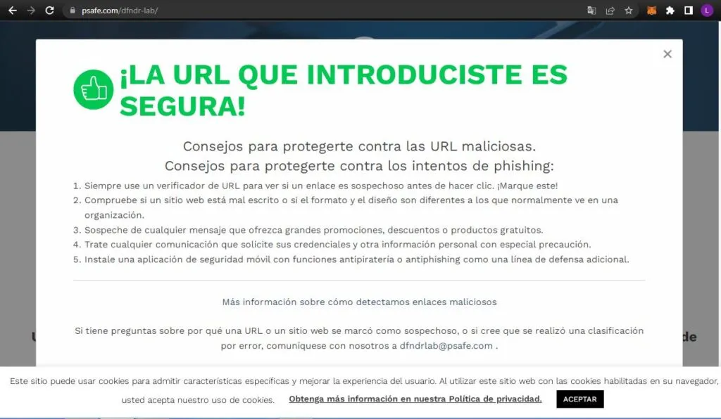 Cómo saber si un enlace es seguro