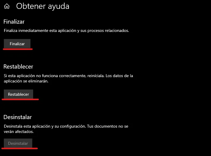 Finalizar aplicaciones en Windows