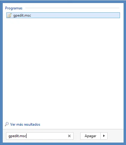 Cómo entrar al editor de directivas de grupo local