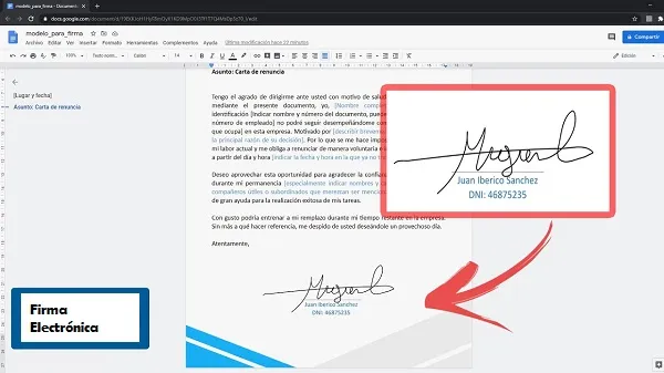 Firmar documentos desde el móvil
