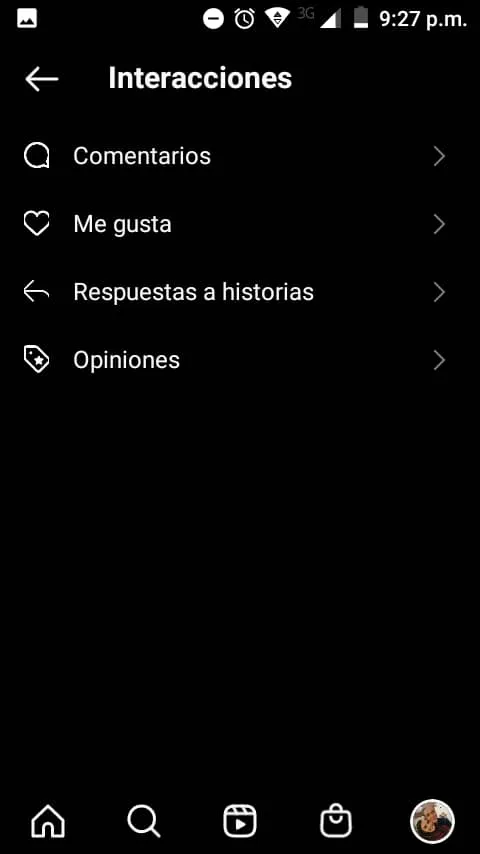 Historial de interacciones