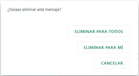 Cómo borrar un mensaje de Whatsapp