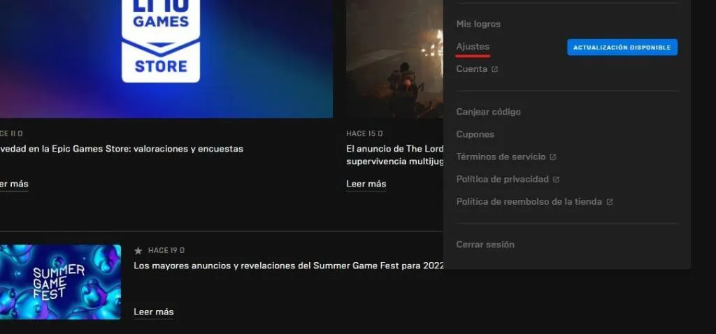 Descargar juegos gratuitos desde Epic Games Store.