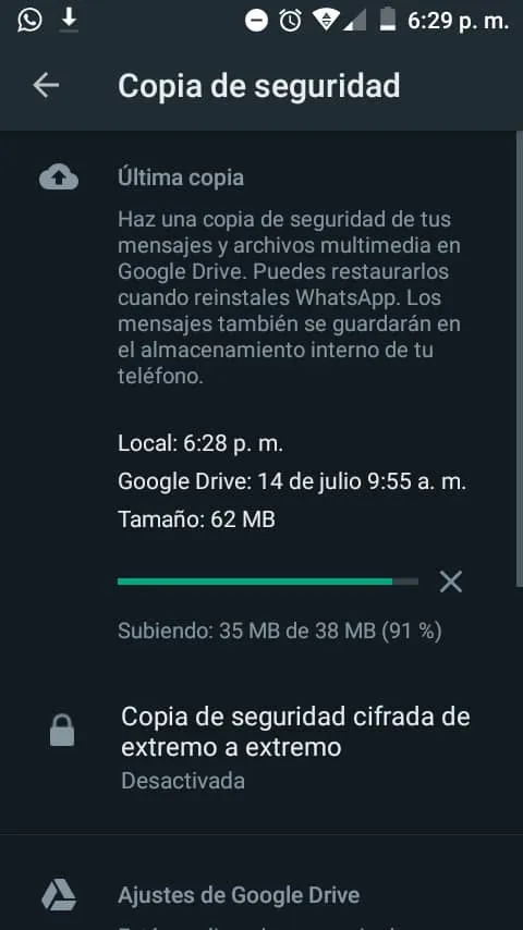 Cómo bloquear tu cuenta de Whatsapp 