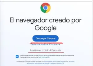 Alter Windows Descargar Chrome