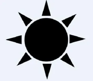 Lo identificas en el mando por la figura de un sol