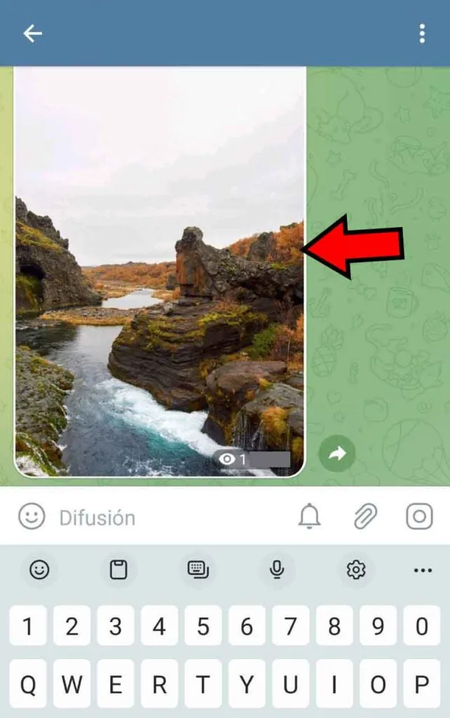 Foto enviada por Telegram para ser comprimida.