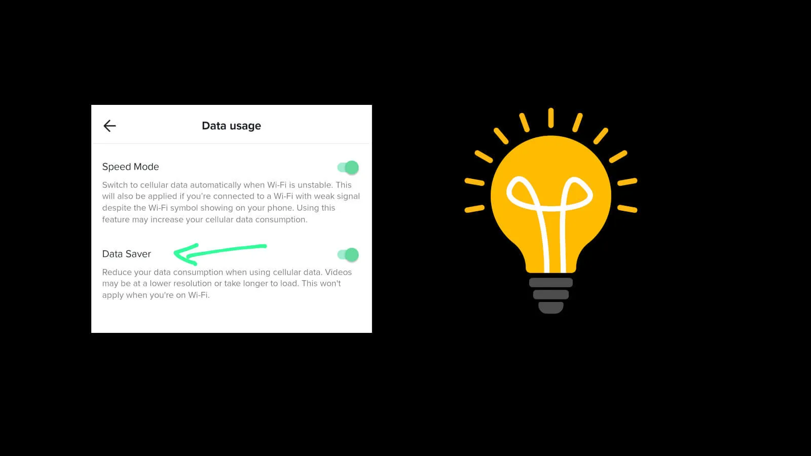 Truco para ahorrar datos en Tik Tok