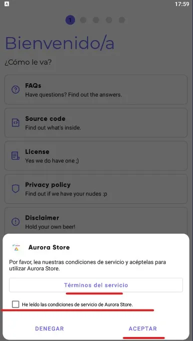 Como usar Aurora App Store