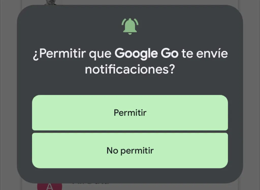 Configuracion notificaciones en Android 13