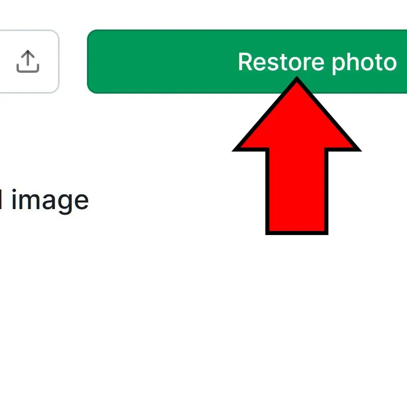 Botón “Restore photo”.